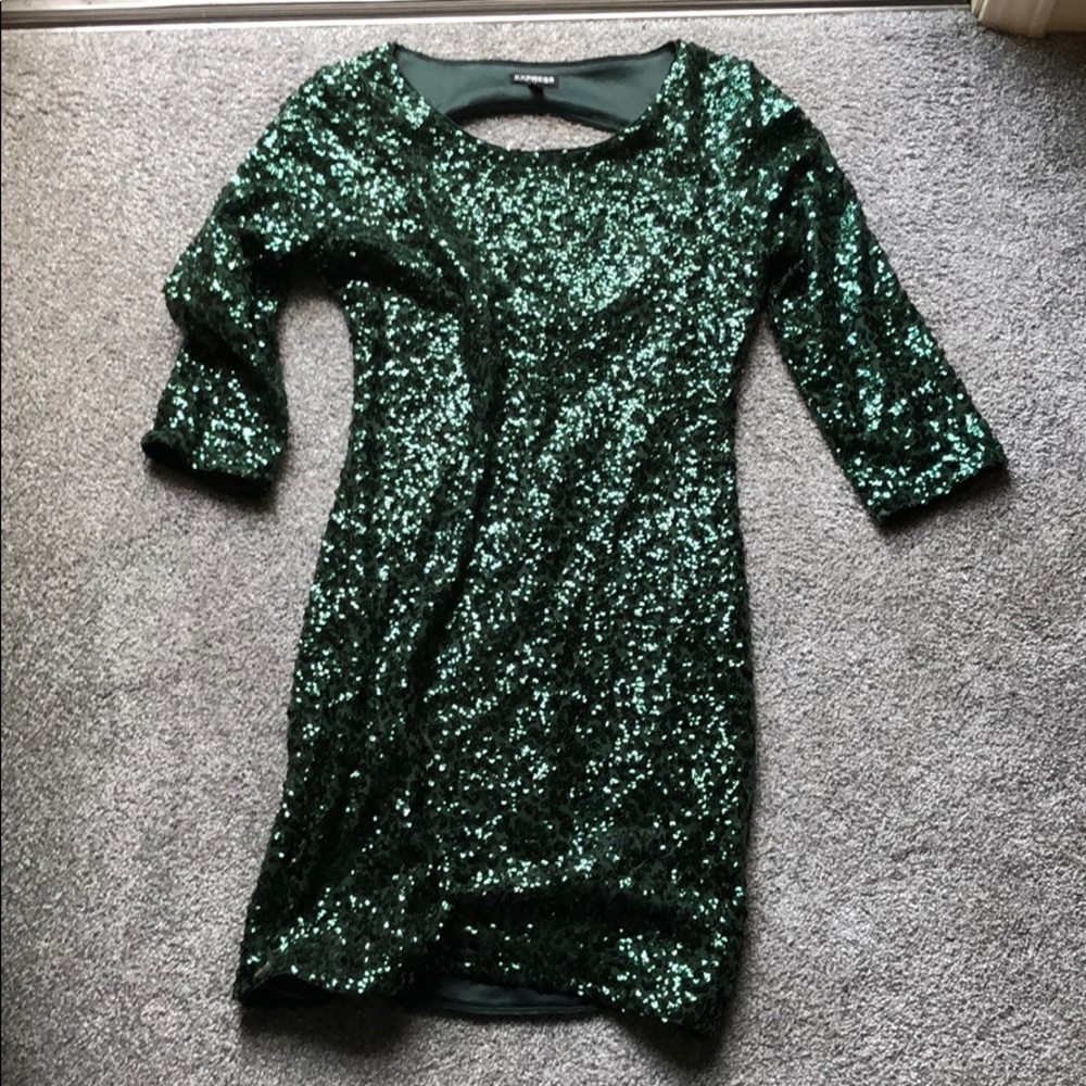 Green Sequin Dress